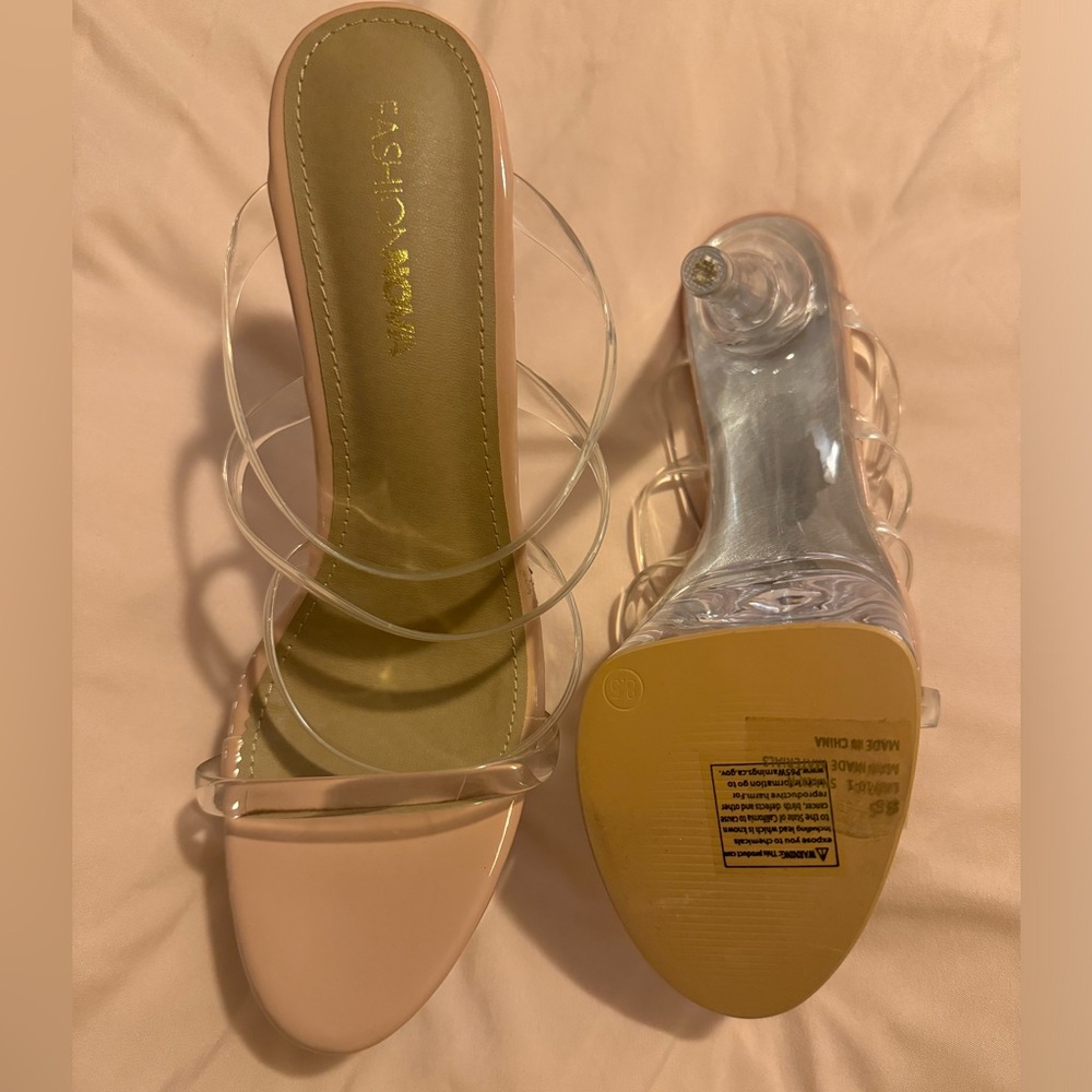 Clear heels